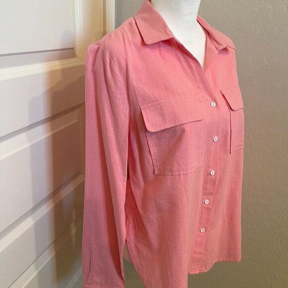 Boutique Brand Camp Style Top in Pink - Size Medium - NWT (0131) - Picture 4 of 10